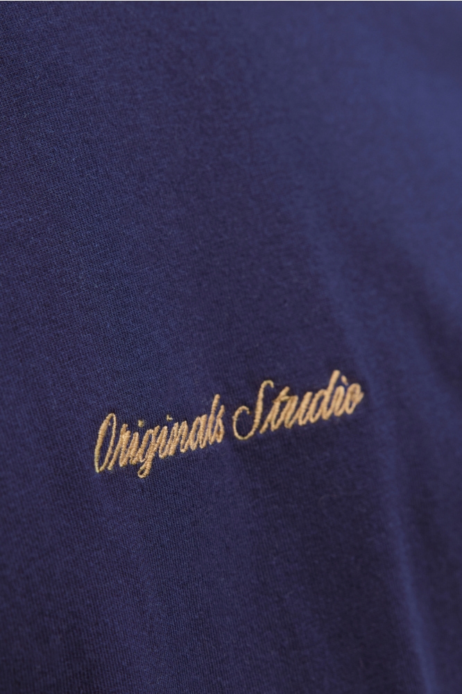JORNORREBRO EMB TEE SS CREW NECK NO 12282892 OCEAN CAVERN